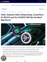 After Solana’s (SOL) Sharp Drop, Could Ruvi AI (RUVI) and Its 13,200% ROI Be the Next Big Move?