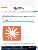 Anthropic delays Claude Mythos release over cybersecurity concerns