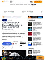 XRPL Powers $280M Diamond Tokenization as Ripple Expands Gulf Infrastructure – Featured Bitcoin News