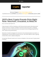 2025's Best Crypto Presale Picks Right Now: Nexchain, Unstaked, & Web3 AI