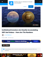Institutional Investors Are Heavily Accumulating XRP And Solana - Here Are The Numbers | Bitcoinist.com