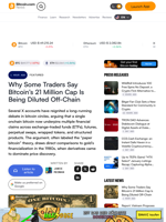 Why Some Traders Say Bitcoin’s 21 Million Cap Is Being Diluted Off-Chain – Featured Bitcoin News