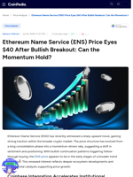 Ethereum Name Service (ENS) Price Eyes $40 After Bullish Breakout: Can the Momentum Hold?