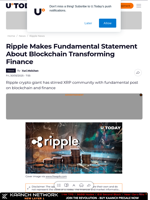Ripple Makes Fundamental Statement About Blockchain Transforming Finance