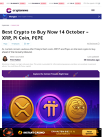 Best Crypto to Buy Now: XRP, Pi Coin, PEPE – October 14