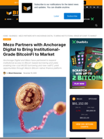 Mezo, Anchorage Digital Team Up To Expand BitcoinFi