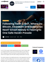 Following Flash Crash, Where Do Bitcoin, Ethereum and Solana Go Next? Smart Money is Fleeing to One Safe Haven Presale | Live Bitcoin News