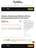 Charles Schwab says Bitcoin still has strong fundamentals for the future