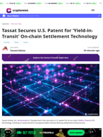 Tassat Secures U.S. Patent for Onchain Settlement Tech