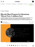 Bitcoin Must Prepare for Quantum Threat Now, Coinbase Says - Decrypt