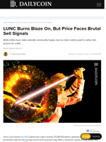LUNC Burns Blaze On, But Price Faces Brutal Sell Signals - DailyCoin