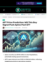APT Price Prediction: Will This Buy Signal Push Aptos Past $7? - Crypto News Flash