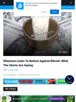 Ethereum Looks To Bottom Against Bitcoin: What The Charts Are Saying | Bitcoinist.com