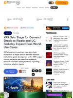 XRP Sets Stage for Demand Shock as Ripple and UC Berkeley Expand Real-World Use Cases – Featured Bitcoin News