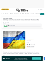 Zelenskyy warns Russia aims to involve Belarus in Ukraine conflict