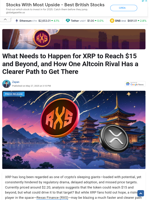 What Needs to Happen for XRP to Reach $15 and Beyond, and How One Altcoin Rival Has a Clearer Path to Get There