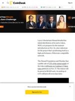 Monad Foundation Unveils Tokenomics Ahead of Nov. 24 MON Token Airdrop