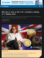 Bitcoin At Risk As U.K. considers Selling $6.7 Billion BTC