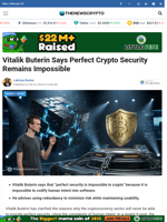 Vitalik Buterin Says Perfect Crypto Security Remains Impossible - TheNewsCrypto