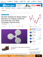 RLUSD Stablecoin Bags Major Booster As Ripple Expands Into Bahrain Via New Strategic Partnership ⋆ ZyCrypto