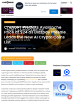 Blazpay Presale Hits $0.0075 as Avalanche Shows Momentum – New AI Crypto Coins 2025