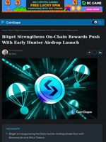 Bitget Expands On-Chain Rewards With Early Hunter Airdrop