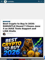 Best Crypto to Buy in 2026: $GRUNTLE Round 7 Closes June 4 as AVAX Tests Support and LINK Stalls - TechBullion