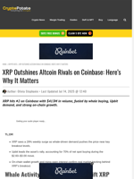 XRP Outshines Altcoin Rivals on Coinbase: Here’s Why It Matters