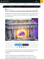 Circle co-founder to create 'AI-native' bank after $18M raise