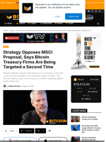 Strategy Opposes MSCI Proposal, Claims Unfair Persecution