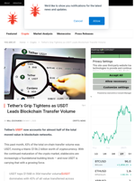 Tether’s Grip Tightens as USDT Leads Blockchain Transfer Volume - NullTX