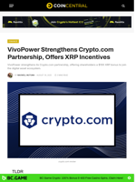VivoPower Strengthens Crypto.com Partnership, Offers XRP Incentives - CoinCentral