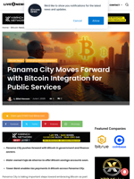 Panama City Moves Forward with Bitcoin Integration for Public Services | Live Bitcoin News