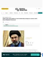 Video fuels speculation on Iran leadership change as rumors swirl about Mojtaba Khamenei