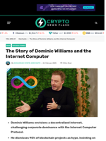 The Story of Dominic Williams and the Internet Computer - Crypto News Flash