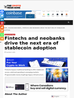 Fintechs and neobanks drive the next era of stablecoin adoption - The Crypto News Wire