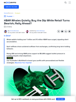 HBAR Price Holds as Whales Accumulate Quietly