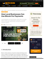How Local Businesses Can Use Bitcoin For Payments