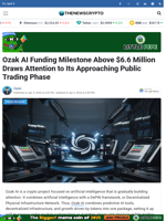 Ozak AI Funding Milestone Above $6.6 Million Draws Attention to Its Approaching Public Trading Phase