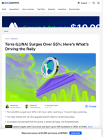 Why Is Terra Luna (LUNA) Price Up 55% Today?