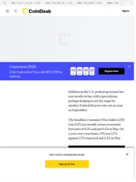 June Inflation Slightly Better Than Forecast; BTC Retakes Some Ground