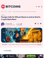 Reform UK Pushes Crypto Plan with Bitcoin Reserve Idea