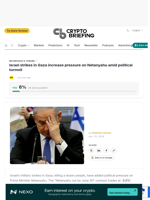 Israel strikes in Gaza increase pressure on Netanyahu amid political turmoil