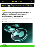 Hyperliquid (HYPE) Price Prediction & Analysis: Parabolic Rally Leaves Traders Asking What's Next - CoinCentral