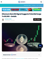 Ethereum Rare RSI Signal Suggest Potential Surge To $8,000 - Details
