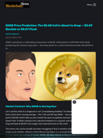 DOGE Price Prediction: The $0.08 Coil Is About to Snap — $0.09 Reclaim or $0.07 Flush - Blockchain.News