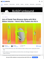 Ark of Panda Hits $6.4B Daily Volume: What's Driving the Surge?