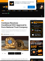 Coinbase Receives OCC Nod To Form National Trust Company