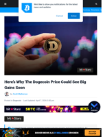 Here’s Why The Dogecoin Price Could See Big Gains Soon | Bitcoinist.com