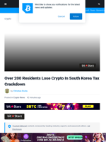 Over 200 Residents Lose Crypto In South Korea Tax Crackdown | Bitcoinist.com